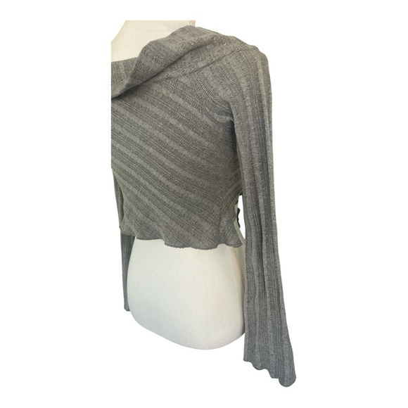 Edikted Alona Asymmetric Fold Over Knit Top Size small - Picture 4 of 5